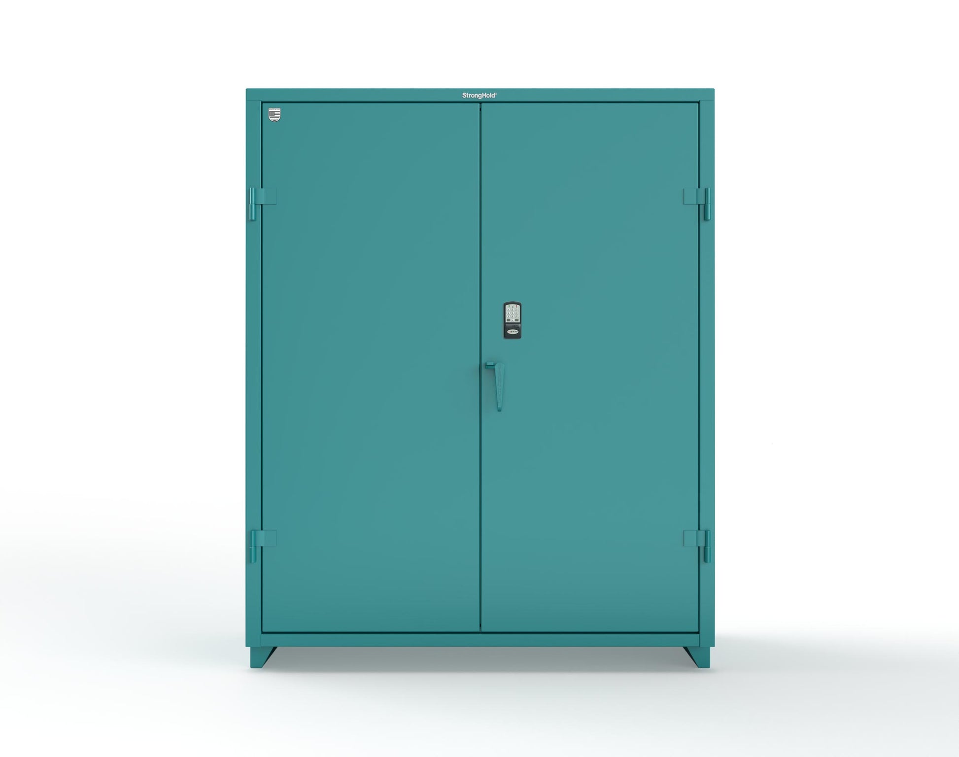 Extra Heavy Duty 14 GA Cabinet with 3 Shelves Secured by Electronic Lock & Card Reader (HID iClass) - 60 In. W x 24 In. D x 75 In. H - 56-243-PI-L-5021
