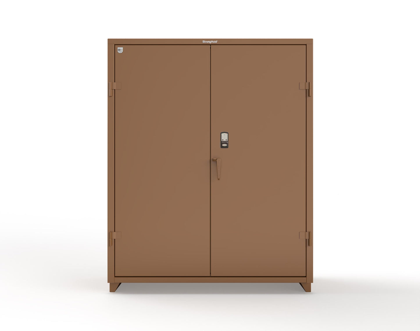 Extra Heavy Duty 14 GA Cabinet with 3 Shelves Secured by Electronic Lock & Card Reader (HID iClass) - 60 In. W x 24 In. D x 75 In. H - 56-243-PI-L-8008