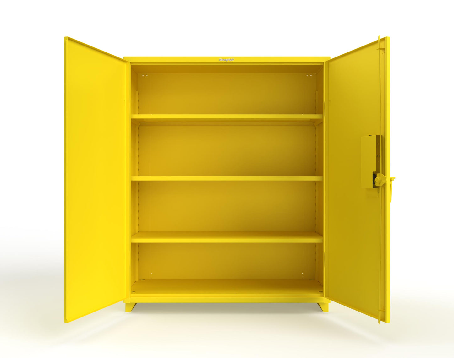 Extra Heavy Duty 14 GA Cabinet with 3 Shelves Secured by Electronic Lock & Card Reader (HID iClass) - 60 In. W x 24 In. D x 75 In. H - 56-243-PI-L-1021