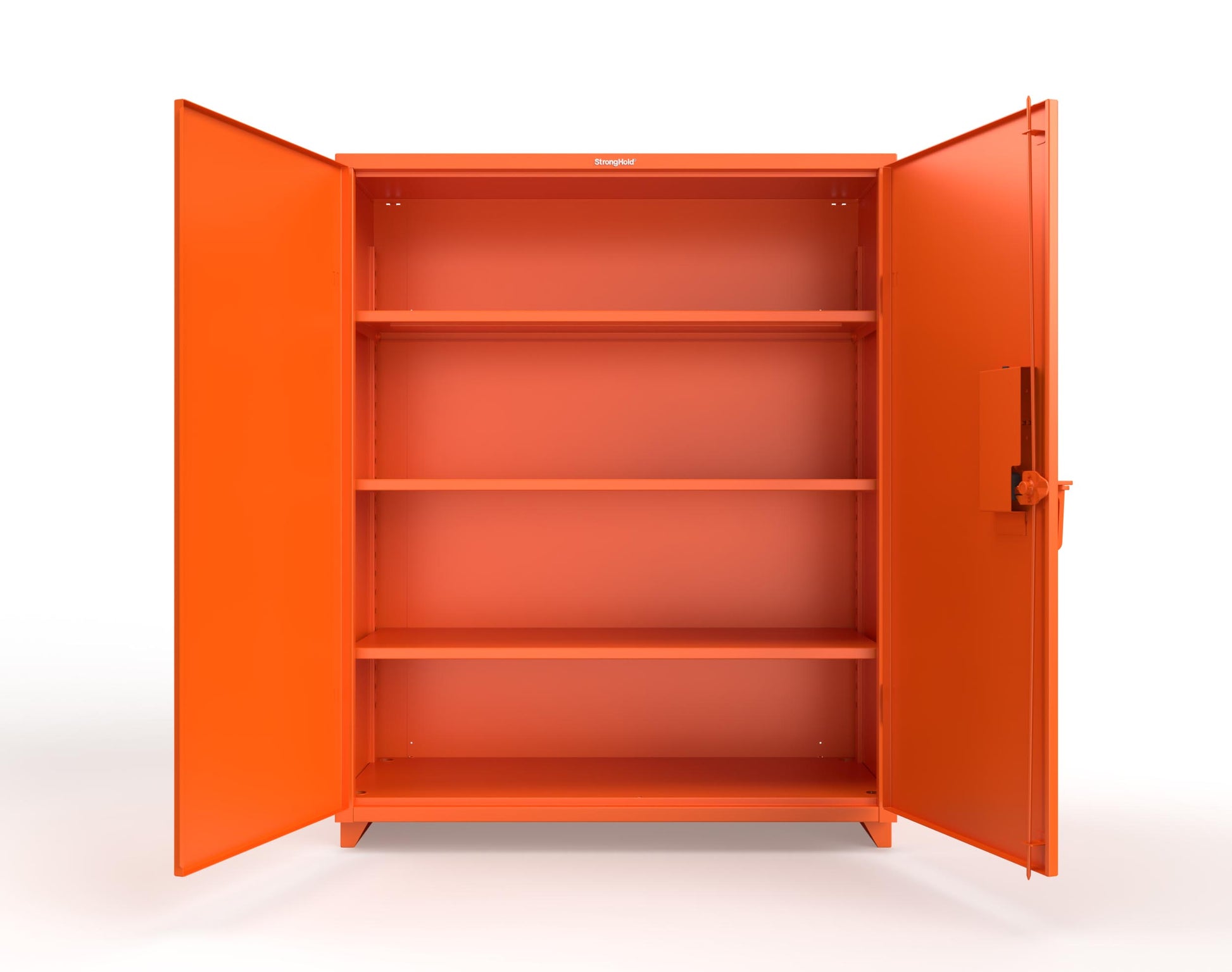 Extra Heavy Duty 14 GA Cabinet with 3 Shelves Secured by Electronic Lock & Card Reader (HID iClass) - 60 In. W x 24 In. D x 75 In. H - 56-243-PI-L-2009