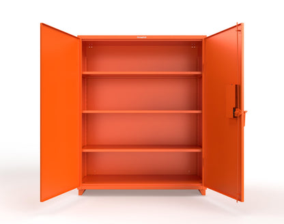 Extra Heavy Duty 14 GA Cabinet with 3 Shelves Secured by Electronic Lock & Card Reader (HID iClass) - 60 In. W x 24 In. D x 75 In. H - 56-243-PI-L-2009