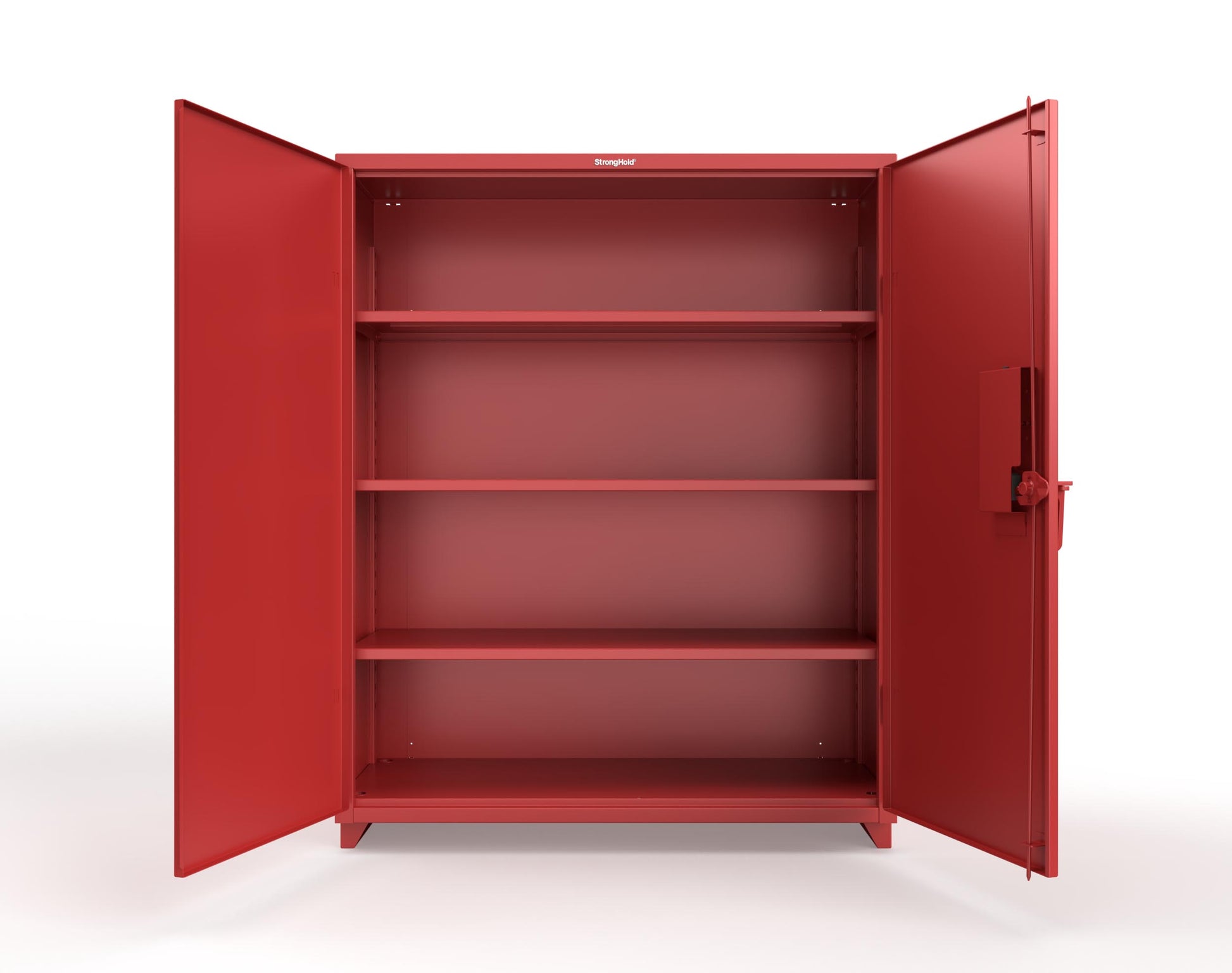 Extra Heavy Duty 14 GA Cabinet with 3 Shelves Secured by Electronic Lock & Card Reader (HID iClass) - 60 In. W x 24 In. D x 75 In. H - 56-243-PI-L-3001