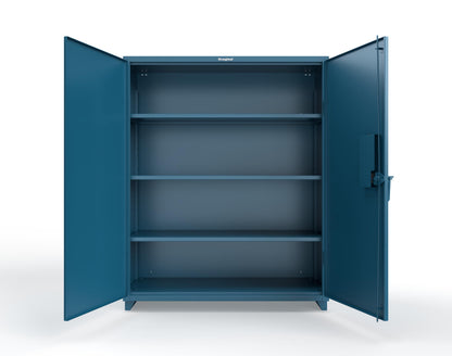 Extra Heavy Duty 14 GA Cabinet with 3 Shelves Secured by Electronic Lock & Card Reader (HID iClass) - 60 In. W x 24 In. D x 75 In. H - 56-243-PI-L-5001
