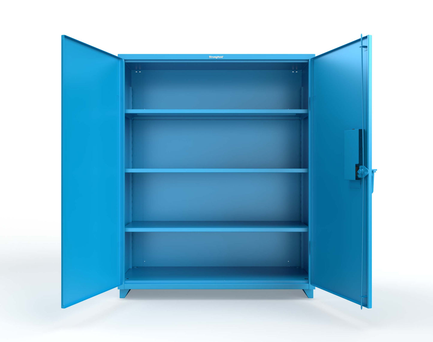 Extra Heavy Duty 14 GA Cabinet with 3 Shelves Secured by Electronic Lock & Card Reader (HID iClass) - 60 In. W x 24 In. D x 75 In. H - 56-243-PI-L-5012