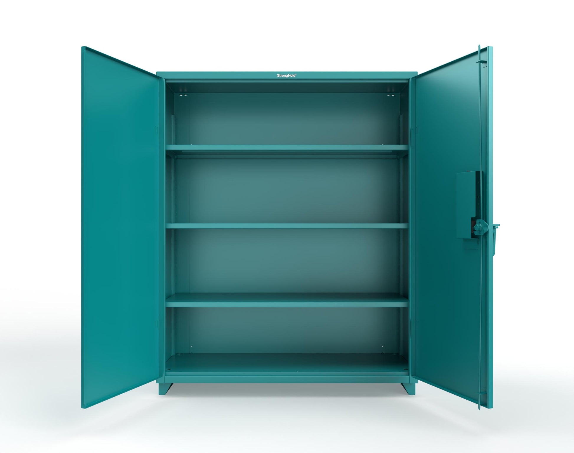 Extra Heavy Duty 14 GA Cabinet with 3 Shelves Secured by Electronic Lock & Card Reader (HID iClass) - 60 In. W x 24 In. D x 75 In. H - 56-243-PI-L-5021