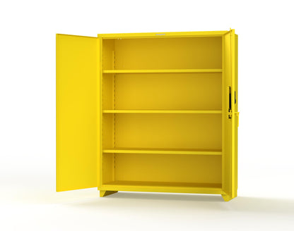 Extra Heavy Duty 14 GA Cabinet with 3 Shelves Secured by Electronic Lock & Card Reader (HID iClass) - 60 In. W x 24 In. D x 75 In. H - 56-243-PI-L-1021