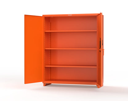 Extra Heavy Duty 14 GA Cabinet with 3 Shelves Secured by Electronic Lock & Card Reader (HID iClass) - 60 In. W x 24 In. D x 75 In. H - 56-243-PI-L-2009