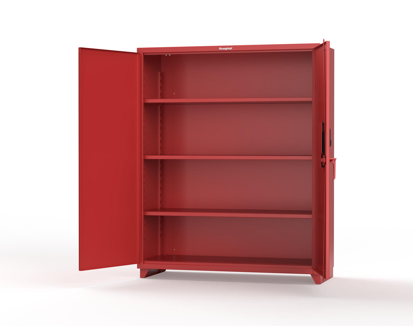 Extra Heavy Duty 14 GA Cabinet with 3 Shelves Secured by Electronic Lock & Card Reader (HID iClass) - 60 In. W x 24 In. D x 75 In. H - 56-243-PI-L-3001
