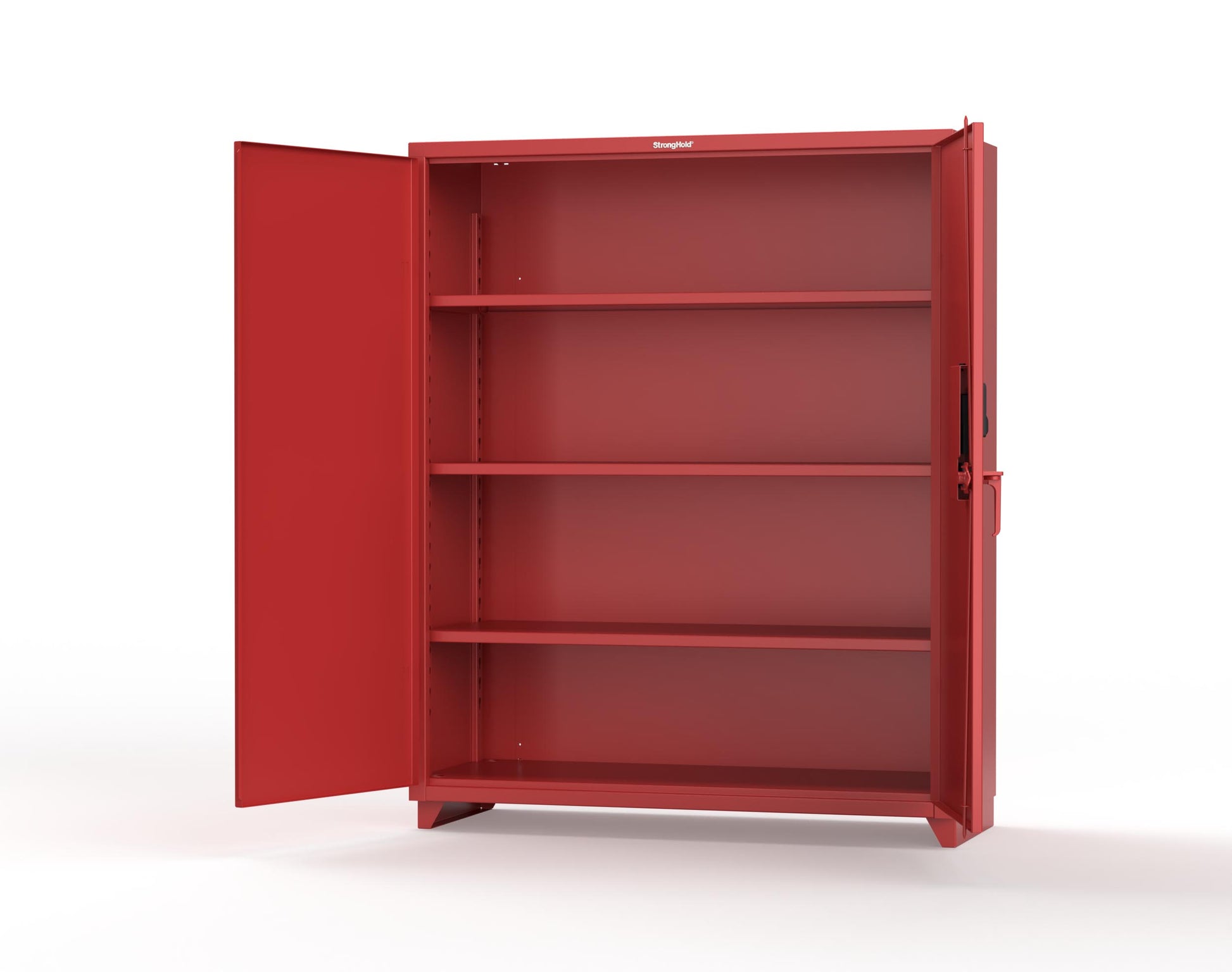 Extra Heavy Duty 14 GA Cabinet with 3 Shelves Secured by Electronic Lock & Card Reader (HID iClass) - 60 In. W x 24 In. D x 75 In. H - 56-243-PI-L-3001