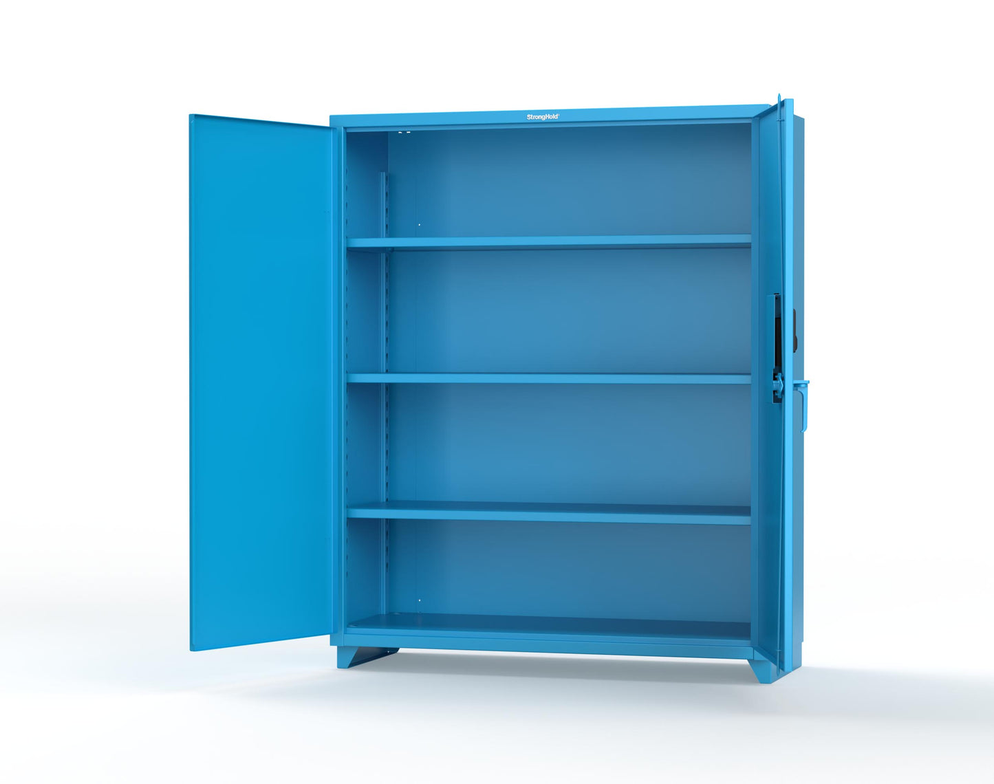 Extra Heavy Duty 14 GA Cabinet with 3 Shelves Secured by Electronic Lock & Card Reader (HID iClass) - 60 In. W x 24 In. D x 75 In. H - 56-243-PI-L-5012