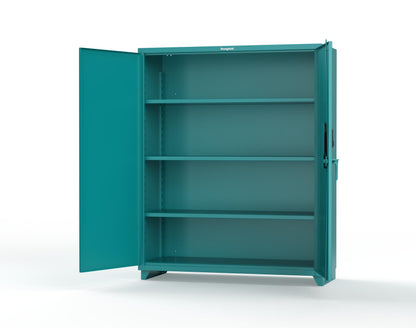Extra Heavy Duty 14 GA Cabinet with 3 Shelves Secured by Electronic Lock & Card Reader (HID iClass) - 60 In. W x 24 In. D x 75 In. H - 56-243-PI-L-5021