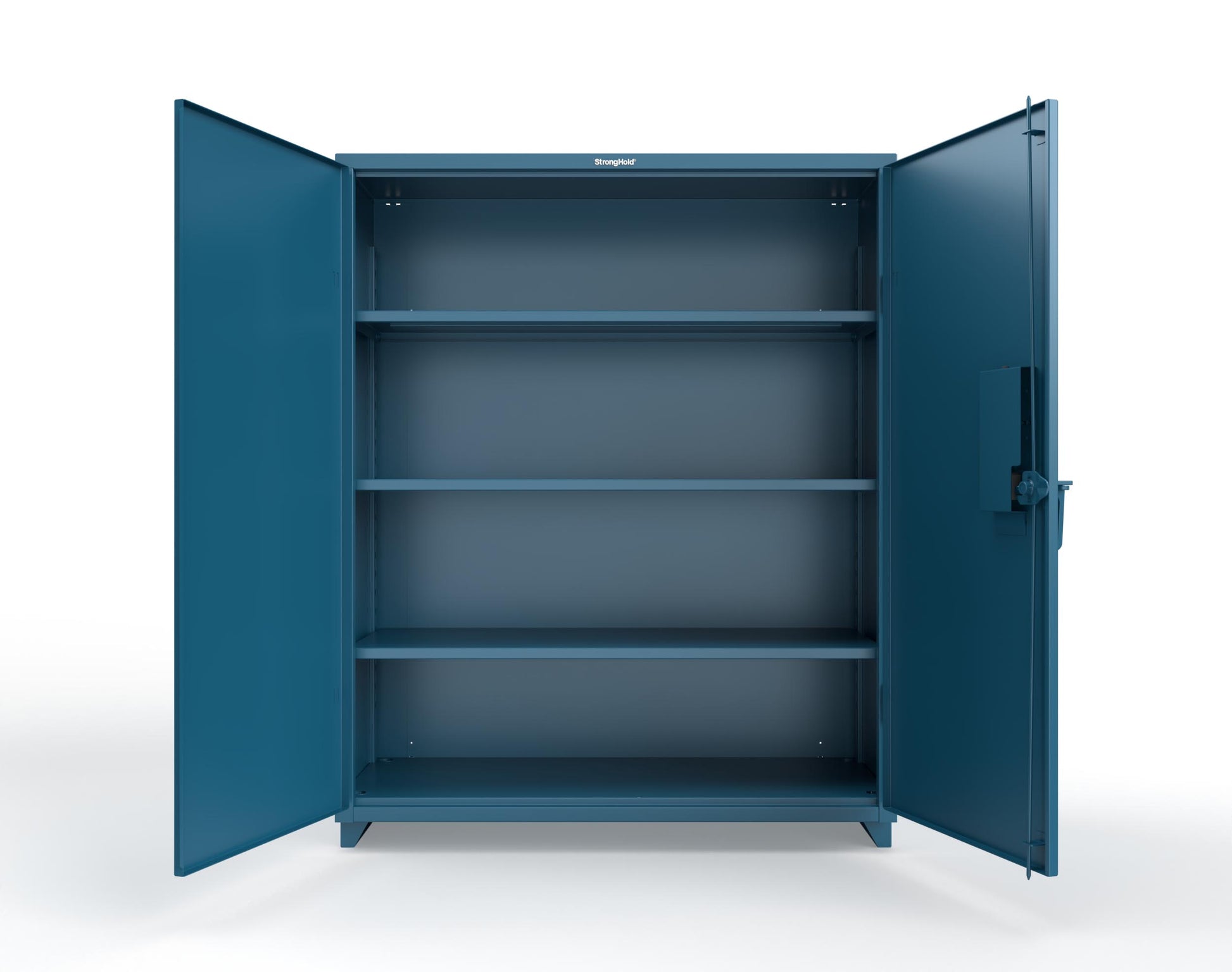 Extra Heavy Duty 14 GA Cabinet with 3 Shelves Secured by Electronic Lock & Card Reader (HID) - 60 In. W x 24 In. D x 75 In. H - 56-243-PX-L-5001