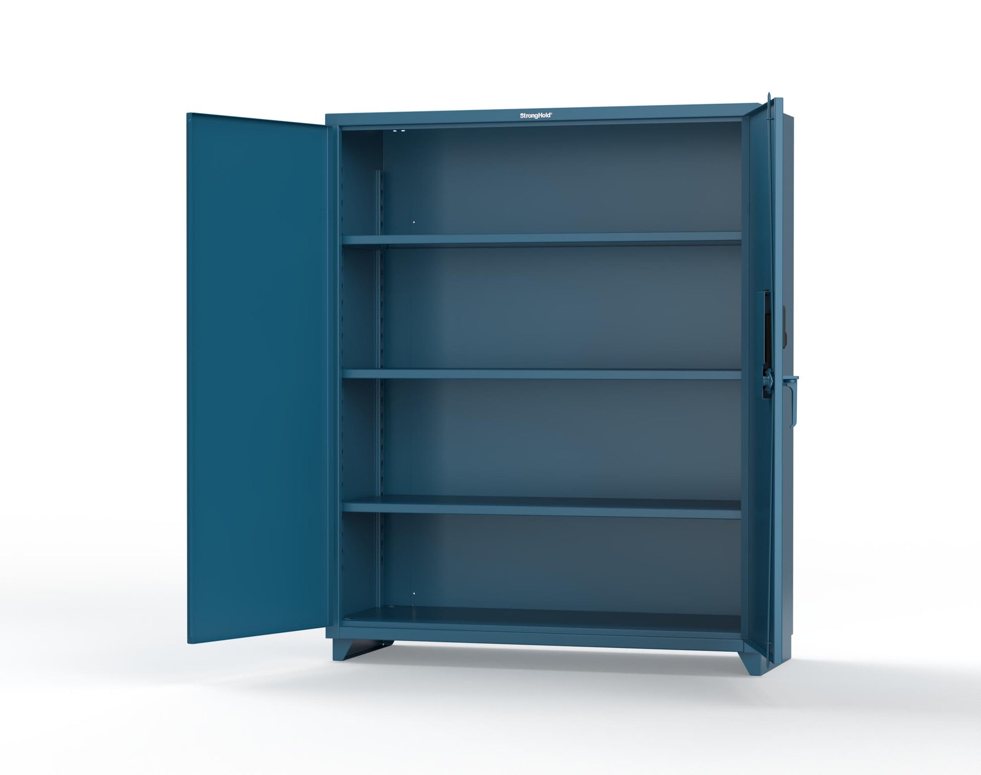 Extra Heavy Duty 14 GA Cabinet with 3 Shelves Secured by Electronic Lock & Card Reader (HID) - 60 In. W x 24 In. D x 75 In. H - 56-243-PX-L-5001