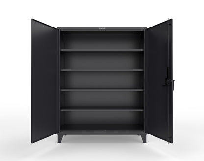 Extreme Duty 12 GA Cabinet with 4 Shelves Secured by Electronic Lock with Digital Screen - 60 In. W x 24 In. D x 78 In. H - 56-244-AT-9005