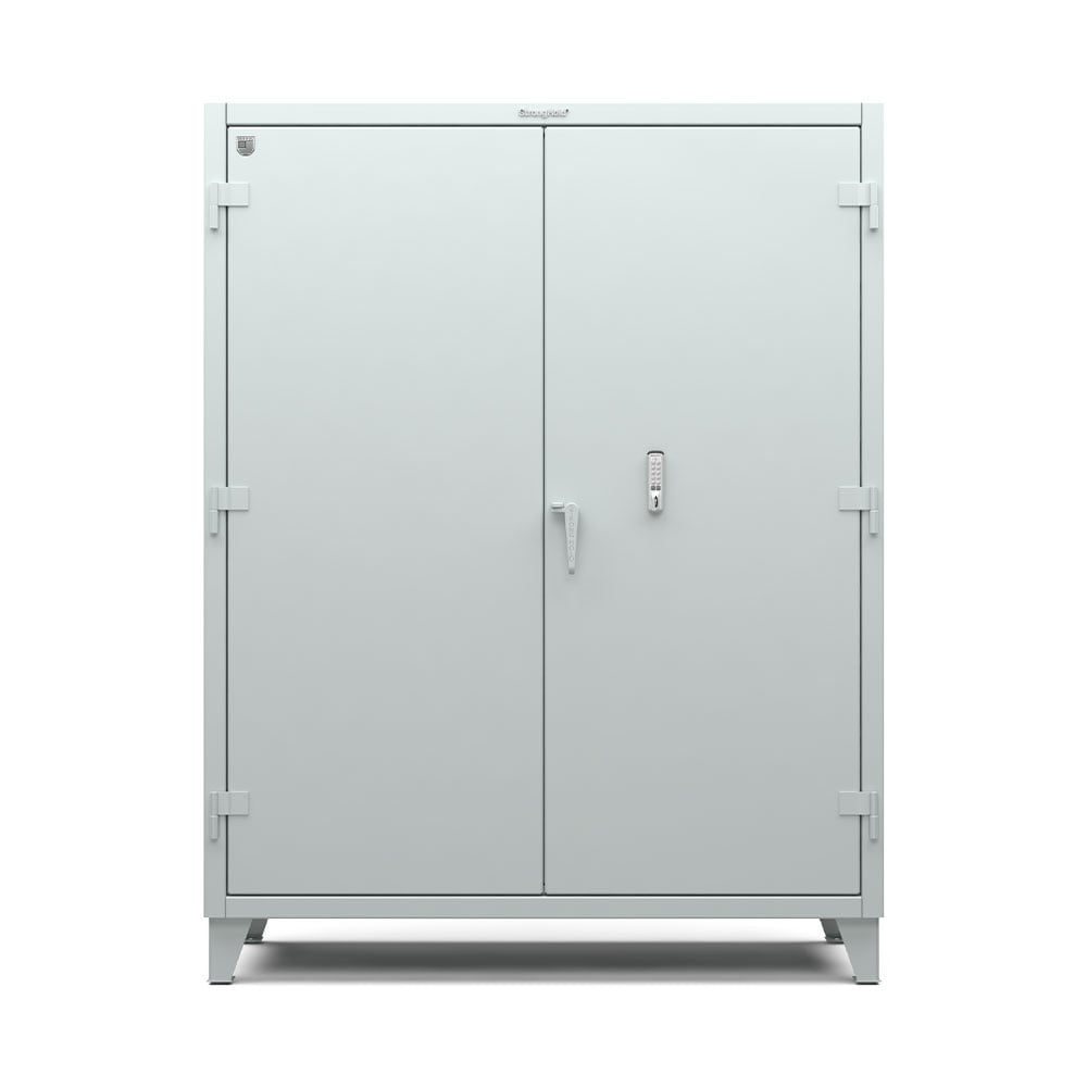 Extreme Duty 12 GA Cabinet with 4 Shelves Secured by Keyless Entry Lock - 60 In. W x 24 In. D x 78 In. H