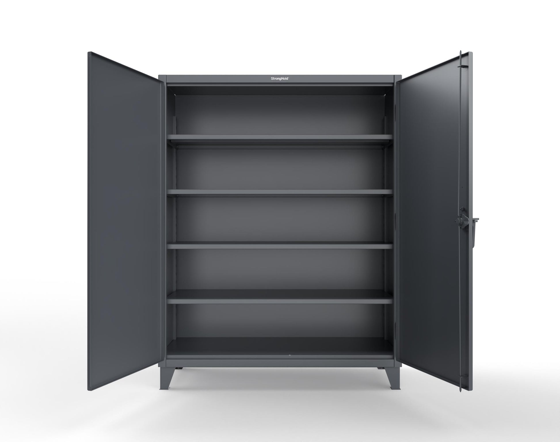 Extreme Duty 12 GA Cabinet with 4 Shelves Secured by Keyless Entry Lock - 60 In. W x 24 In. D x 78 In. H - 56-244-EK-7024