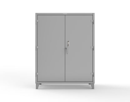 Extreme Duty 12 GA Cabinet with 4 Shelves Secured by Keyless Entry Lock - 60 In. W x 24 In. D x 78 In. H - 56-244-EK-7037