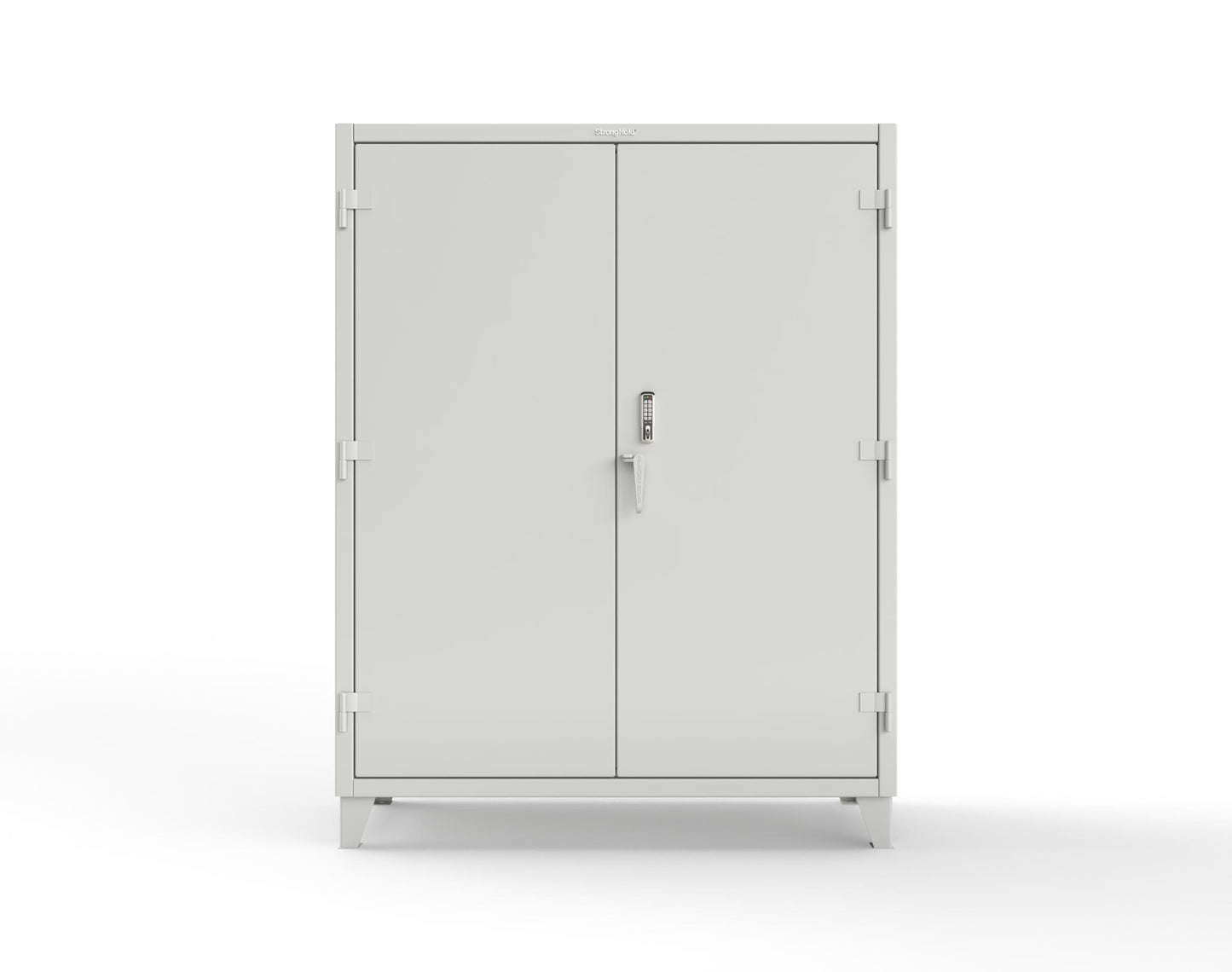 Extreme Duty 12 GA Cabinet with 4 Shelves Secured by Keyless Entry Lock - 60 In. W x 24 In. D x 78 In. H - 56-244-EK-9003