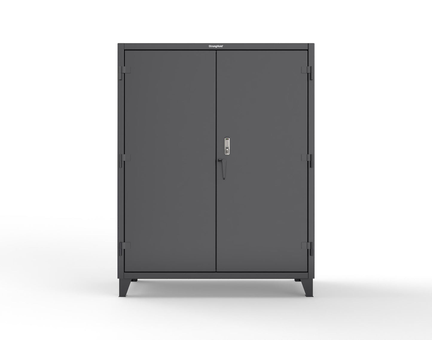 Extreme Duty 12 GA Cabinet with 4 Shelves Secured by Keyless Entry Lock - 60 In. W x 24 In. D x 78 In. H - 56-244-EK-9005