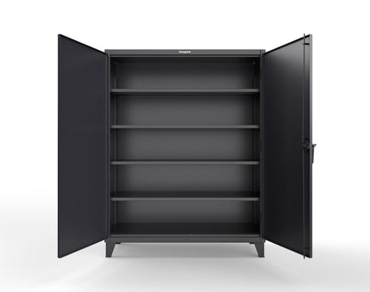 Extreme Duty 12 GA Cabinet with 4 Shelves Secured by Keyless Entry Lock - 60 In. W x 24 In. D x 78 In. H - 56-244-EK-9005