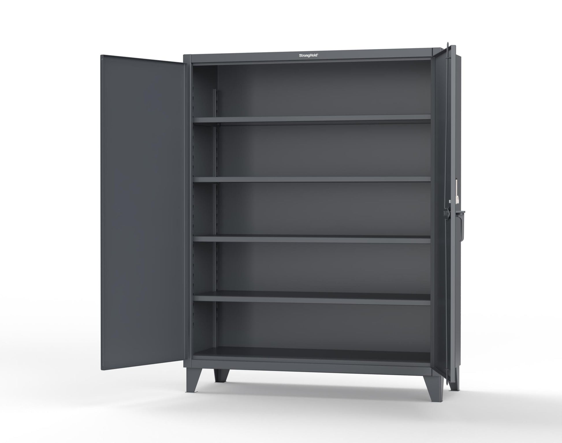 Extreme Duty 12 GA Cabinet with 4 Shelves Secured by Keyless Entry Lock - 60 In. W x 24 In. D x 78 In. H - 56-244-EK-7024