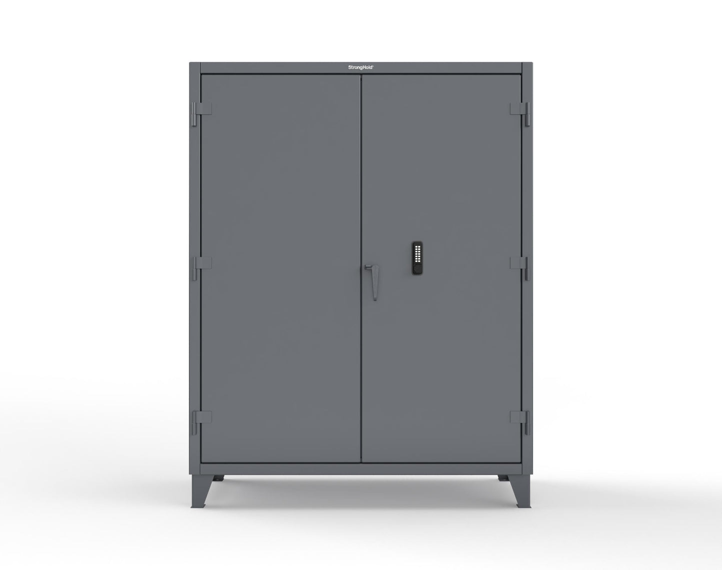 Extreme Duty 12 GA Cabinet with Keypad, 4 Shelves - 60 In. W x 24 In. D x 78 In. H - 56-244-KP-7024