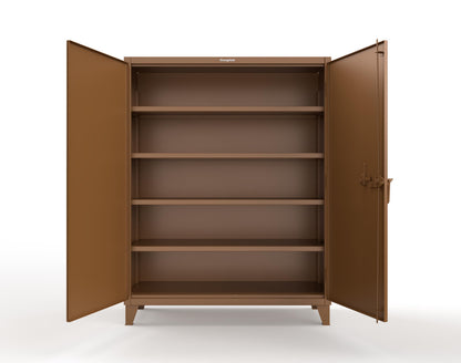Extreme Duty 12 GA Cabinet with Keypad, 4 Shelves - 60 In. W x 24 In. D x 78 In. H - 56-244-KP-8008