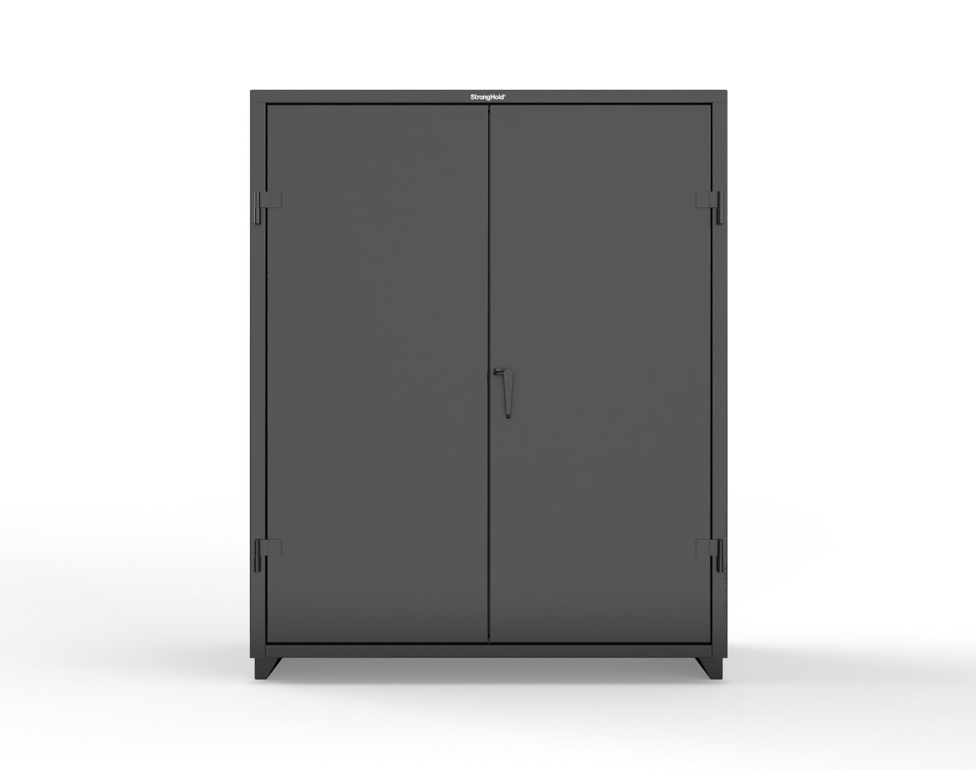 Extra Heavy Duty 14 GA Cabinet with 4 Shelves - 60 In. W x 24 In. D x 75 In. H - 56-244-L-9005