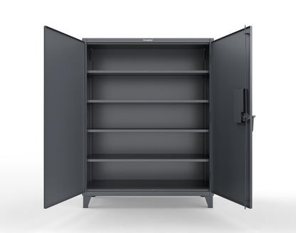 Extreme Duty 12 GA Cabinet with 4 Shelves Secured by Electronic Lock & Card Reader (HID iClass) - 60 In. W x 24 In. D x 78 In. H - 56-244-PI-7024