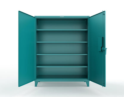 Extreme Duty 12 GA Cabinet with 4 Shelves Secured by Electronic Lock & Card Reader (HID iClass) - 60 In. W x 24 In. D x 78 In. H - 56-244-PI-5021