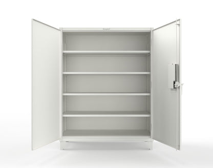 Extreme Duty 12 GA Cabinet with 4 Shelves Secured by Electronic Lock & Card Reader (HID iClass) - 60 In. W x 24 In. D x 78 In. H - 56-244-PI-9003
