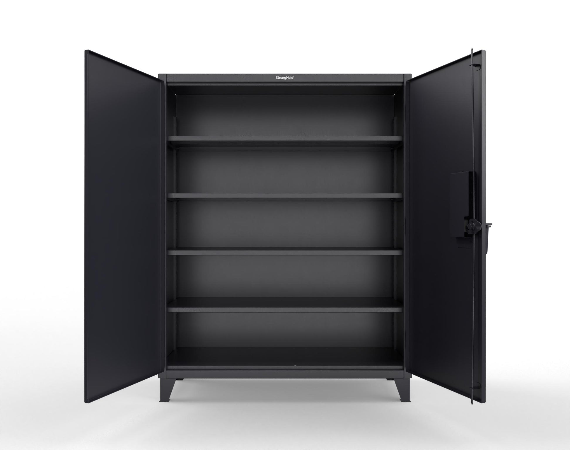 Extreme Duty 12 GA Cabinet with 4 Shelves Secured by Electronic Lock & Card Reader (HID iClass) - 60 In. W x 24 In. D x 78 In. H - 56-244-PI-9005
