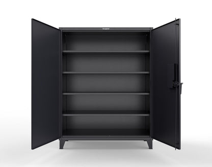 Extreme Duty 12 GA Cabinet with 4 Shelves Secured by Electronic Lock & Card Reader (HID iClass) - 60 In. W x 24 In. D x 78 In. H - 56-244-PI-9005