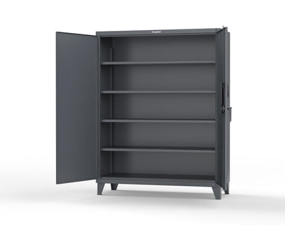 Extreme Duty 12 GA Cabinet with 4 Shelves Secured by Electronic Lock & Card Reader (HID iClass) - 60 In. W x 24 In. D x 78 In. H - 56-244-PI-7024
