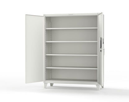 Extreme Duty 12 GA Cabinet with 4 Shelves Secured by Electronic Lock & Card Reader (HID iClass) - 60 In. W x 24 In. D x 78 In. H - 56-244-PI-9003