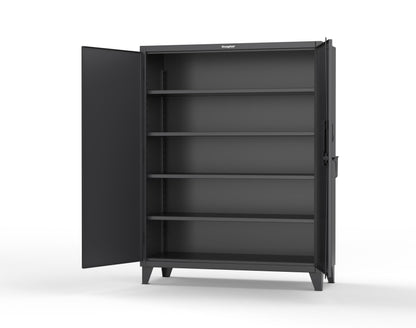 Extreme Duty 12 GA Cabinet with 4 Shelves Secured by Electronic Lock & Card Reader (HID iClass) - 60 In. W x 24 In. D x 78 In. H - 56-244-PI-9005