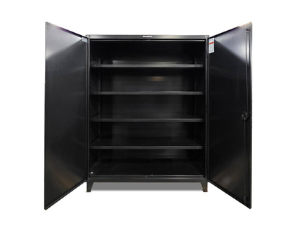 Extreme Duty 12 GA Cabinet with 4 Shelves – 60 In. W x 24 In. D x 78 In. H - Outlet