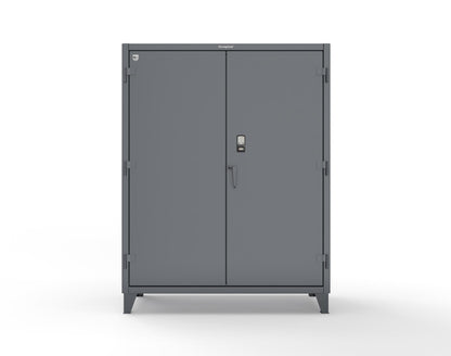 Extreme Duty 12 GA Cabinet with 4 Shelves Secured by Electronic Lock & Card Reader (HID iClass) - 60 In. W x 24 In. D x 78 In. H - 56-244-PI-7024