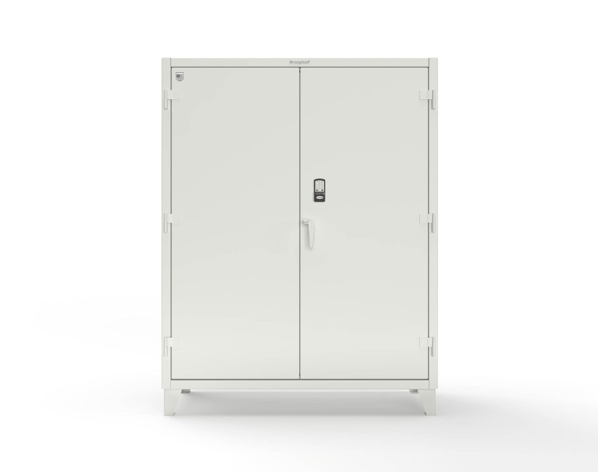 Extreme Duty 12 GA Cabinet with 4 Shelves Secured by Electronic Lock & Card Reader (HID iClass) - 60 In. W x 24 In. D x 78 In. H - 56-244-PI-9003