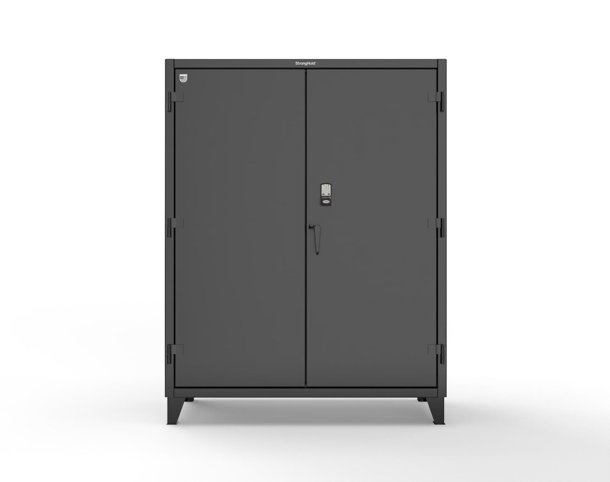 Extreme Duty 12 GA Cabinet with 4 Shelves Secured by Electronic Lock & Card Reader (HID iClass) - 60 In. W x 24 In. D x 78 In. H - 56-244-PI-9005