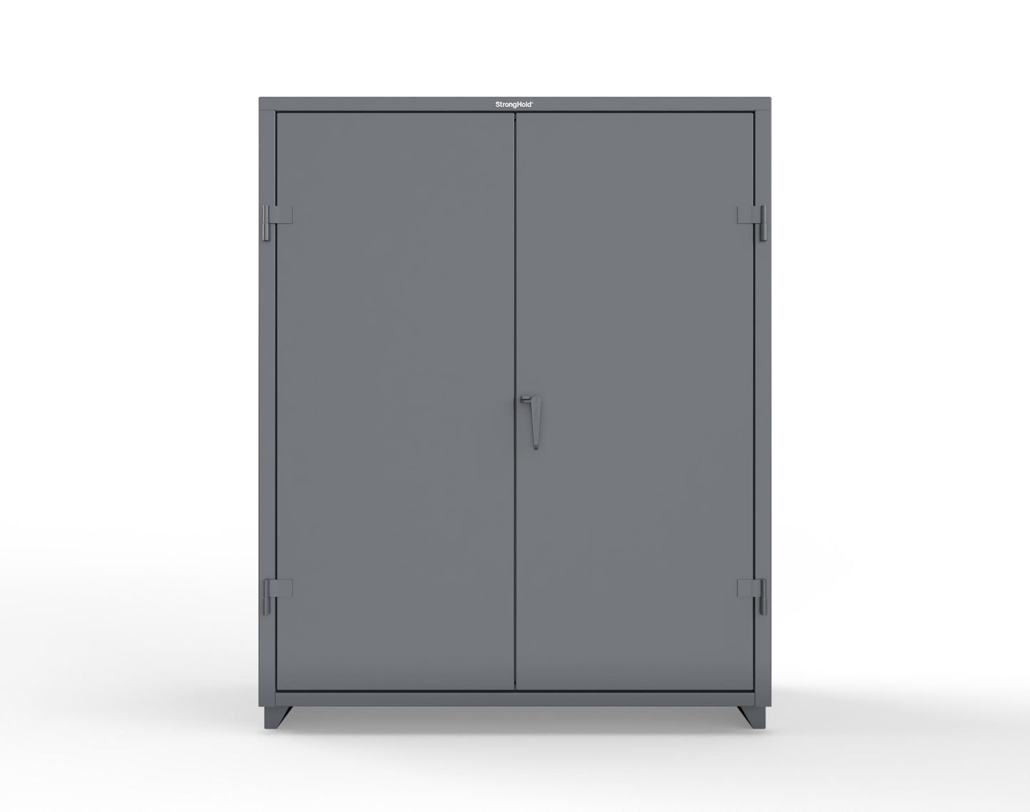 Extra Heavy Duty 14 GA Cabinet with 5 Shelves - 60 In. W x 24 In. D x 75 In. H - 56-245-L-7024