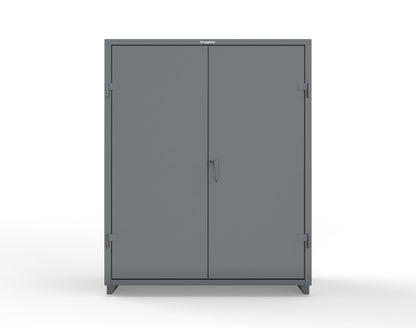 Extra Heavy Duty 14 GA Cabinet with 5 Shelves - 60 In. W x 24 In. D x 75 In. H - 56-245-L-7024