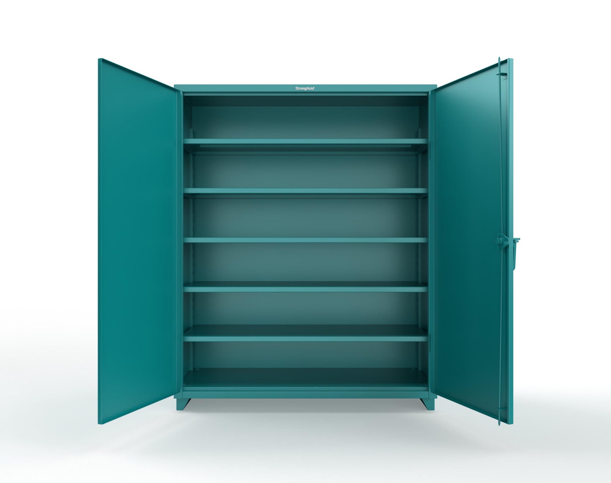 Extra Heavy Duty 14 GA Cabinet with 5 Shelves - 60 In. W x 24 In. D x 75 In. H - 56-245-L-5021