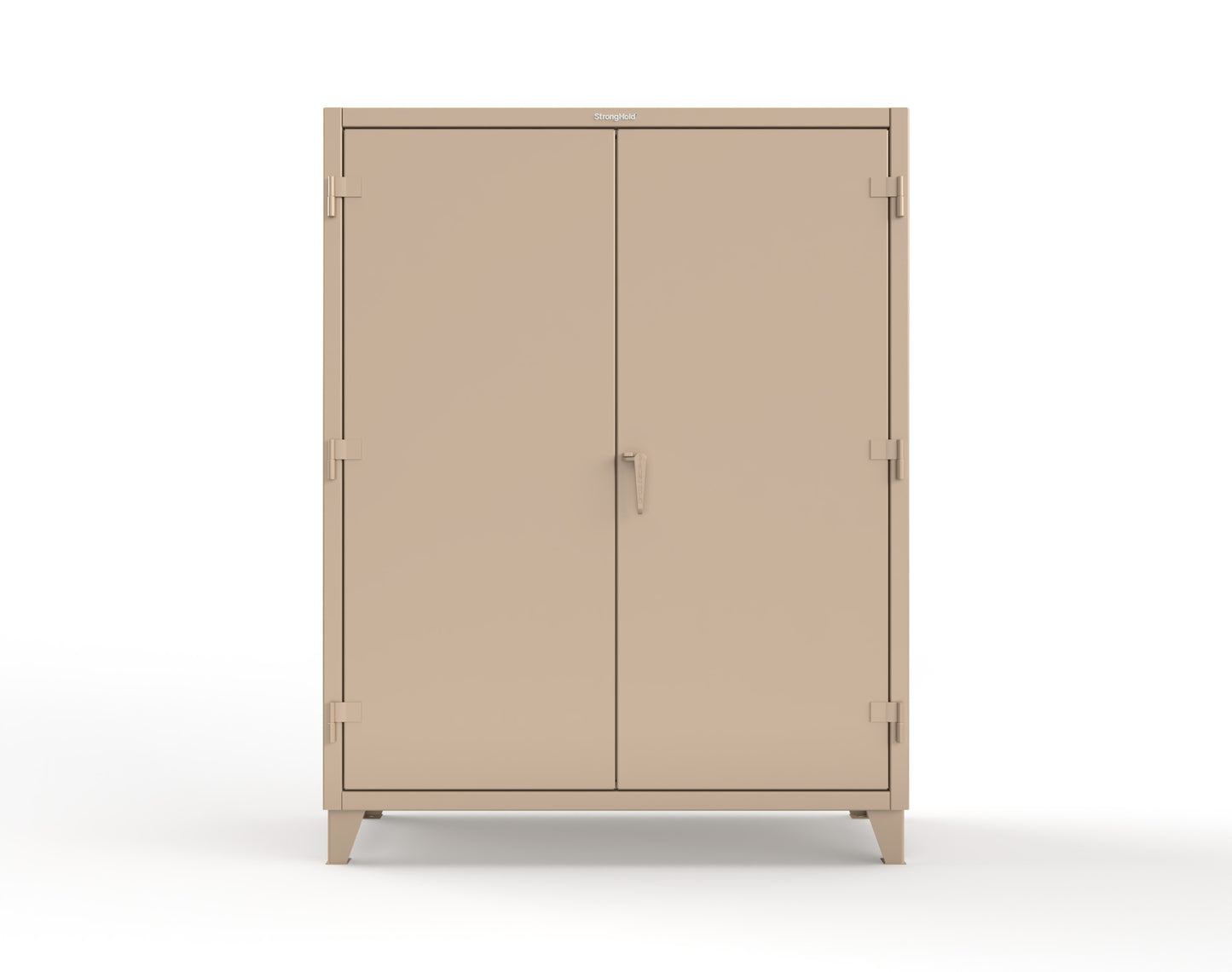 Extreme Duty 12 GA Cabinet with 6 Shelves, Shelf Dividers - 60 In. W x 24 In. D x 78 In. H - 56-246PH-42VD-1019