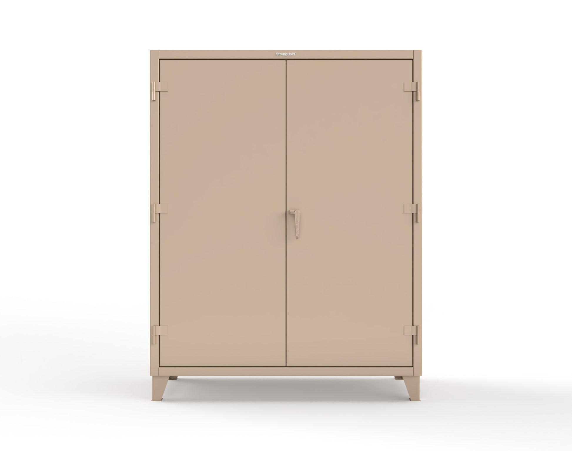 Extreme Duty 12 GA Cabinet with 6 Shelves, Shelf Dividers - 60 In. W x 24 In. D x 78 In. H - 56-246PH-42VD-1019