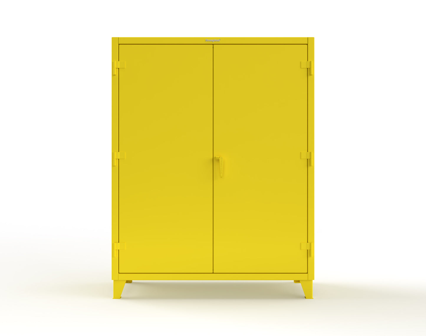 Extreme Duty 12 GA Cabinet with 6 Shelves, Shelf Dividers - 60 In. W x 24 In. D x 78 In. H - 56-246PH-42VD-1021