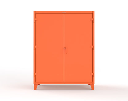 Extreme Duty 12 GA Cabinet with 6 Shelves, Shelf Dividers - 60 In. W x 24 In. D x 78 In. H - 56-246PH-42VD-2009