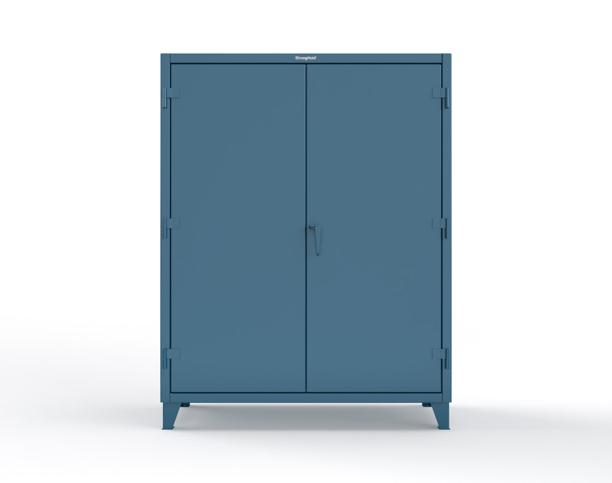 Extreme Duty 12 GA Cabinet with 6 Shelves, Shelf Dividers - 60 In. W x 24 In. D x 78 In. H - 56-246PH-42VD-5001