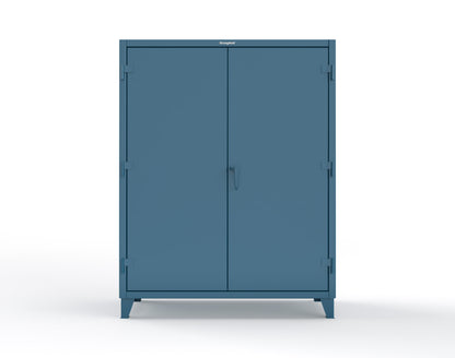 Extreme Duty 12 GA Cabinet with 6 Shelves, Shelf Dividers - 60 In. W x 24 In. D x 78 In. H - 56-246PH-42VD-5001