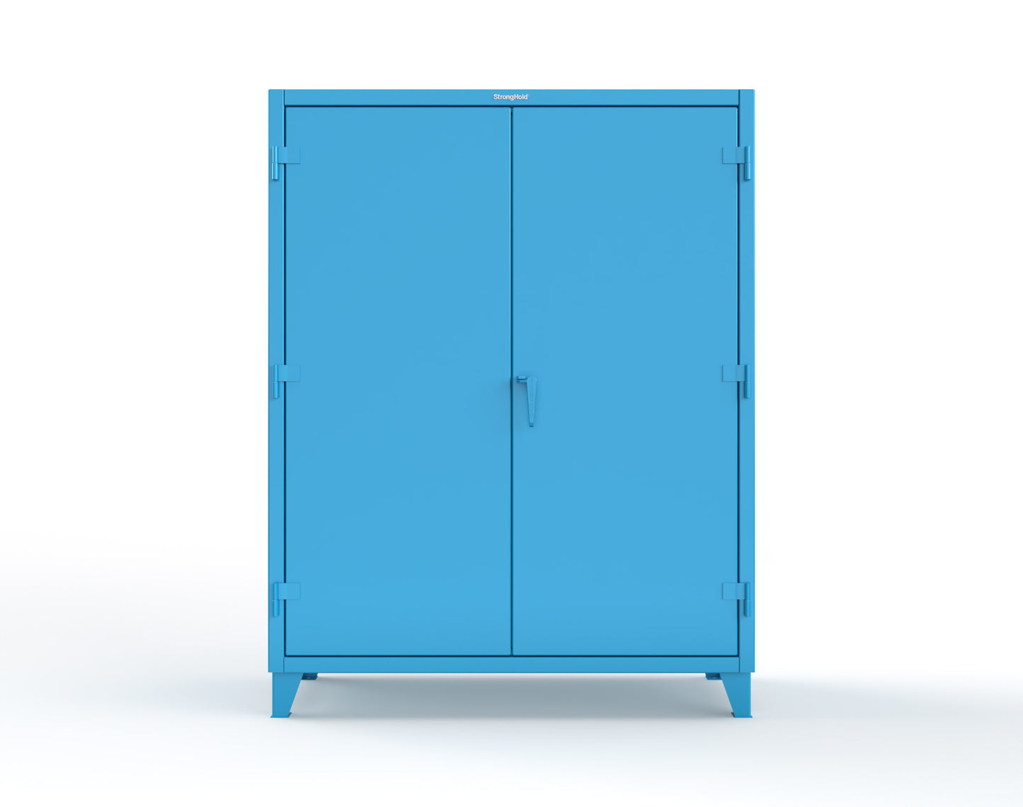 Extreme Duty 12 GA Cabinet with 6 Shelves, Shelf Dividers - 60 In. W x 24 In. D x 78 In. H - 56-246PH-42VD-5012